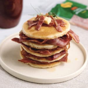 Smoked Beechwood Turkey Rashers & Maple Syrup Pancakes